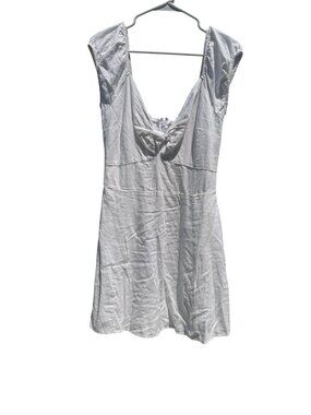 Abercrombie & Fitch Women White Sleeveless Casual Mini Dress Size S Lightweight